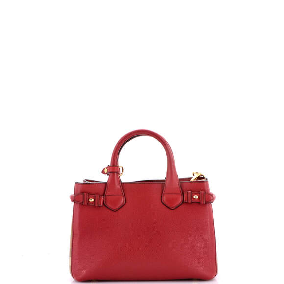 Burberry Banner Tote Leather And House #229507B58B - Picture 3 of 8